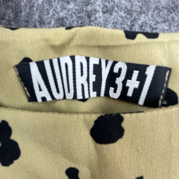 Audrey 3+1 Slip Dress Small Tie Straps Mini Y2K Cheetah Adjustable USA - Picture 3 of 7